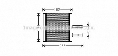 AVA QUALITY COOLING cta6042 -  Теплообменник, отопление салона